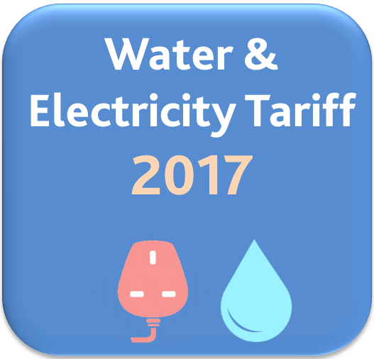 Water and Electricity Tariff for 2017